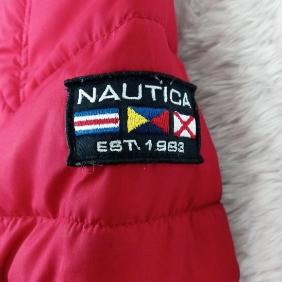 Nautica Boys Jacket Coat Red Insulated Hooded Kids Full Zip  Pockets  Small 4‎ - Picture 6 of 15